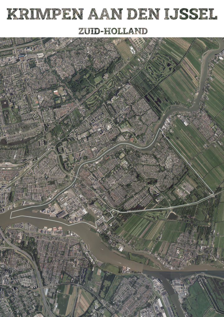 Luchtfoto van de gemeente Krimpen aan den IJssel