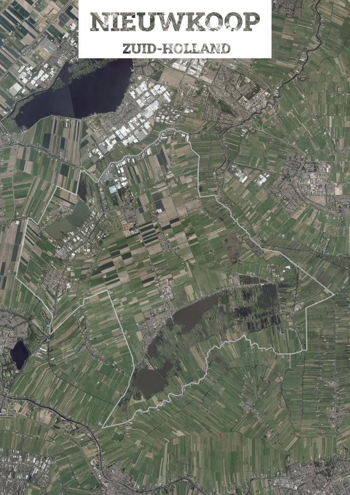 Luchtfoto van de gemeente Nieuwkoop