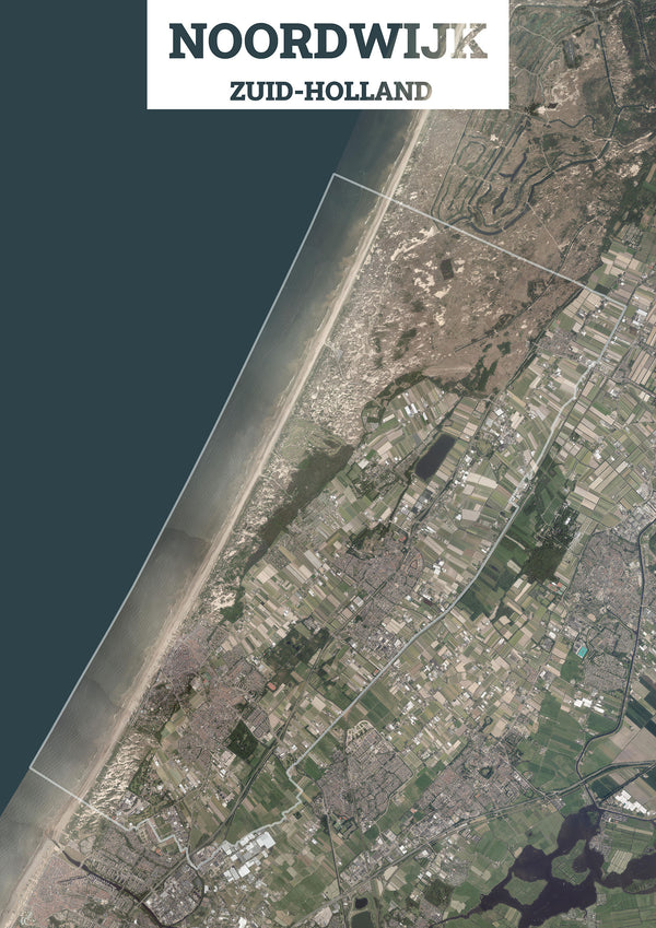 Luchtfoto van de gemeente Noordwijk