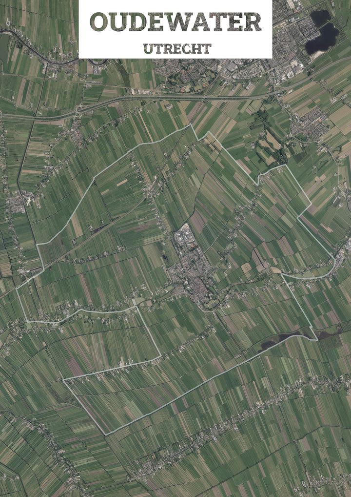 Luchtfoto van de gemeente Oudewater