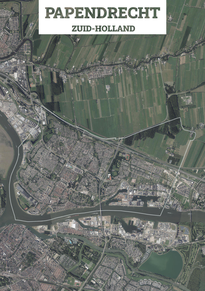 Luchtfoto van de gemeente Papendrecht