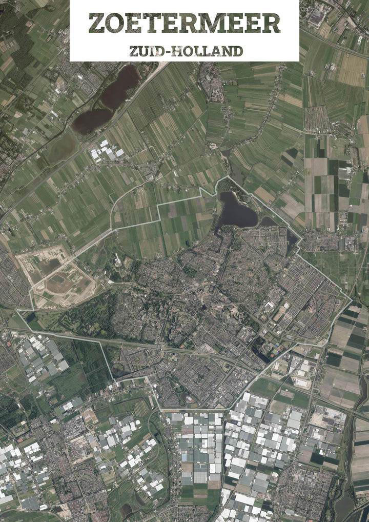Luchtfoto van de gemeente Zoetermeer