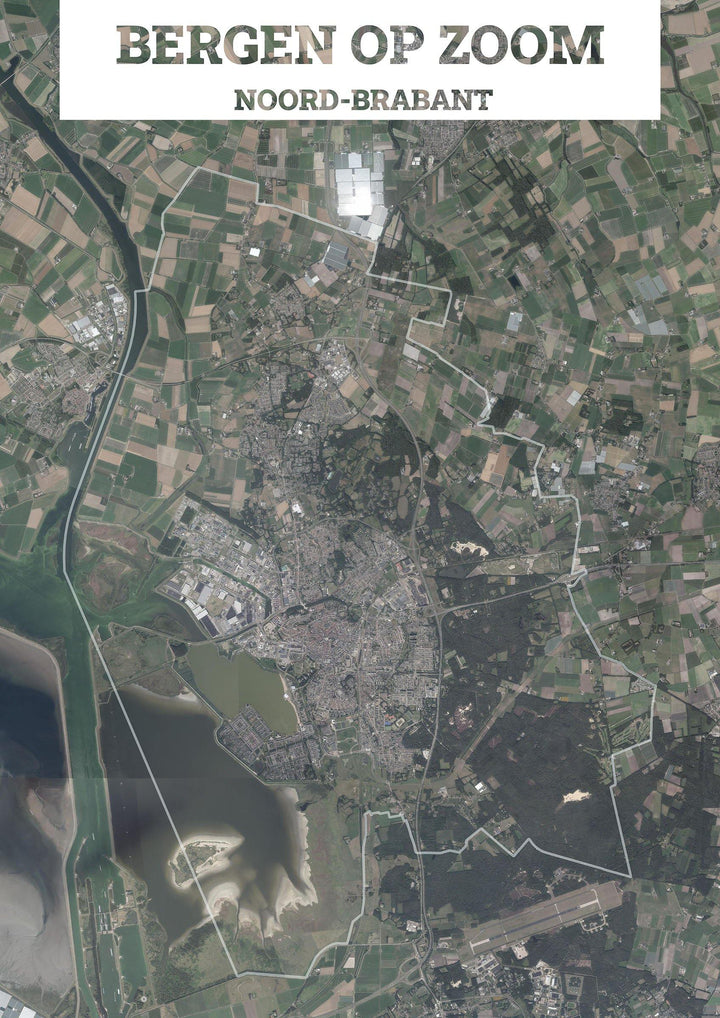 Luchtfoto van de gemeente Bergen op Zoom