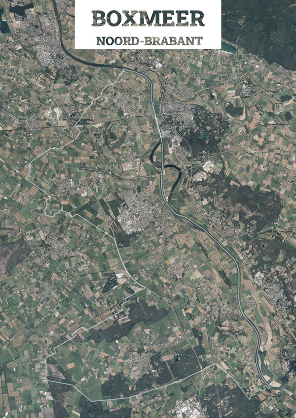 Luchtfoto van de gemeente Boxmeer