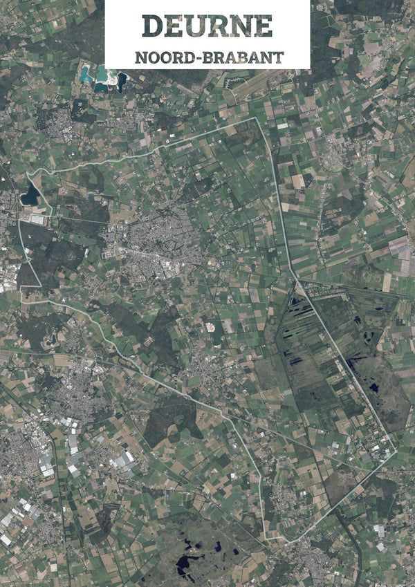 Luchtfoto van de gemeente Deurne