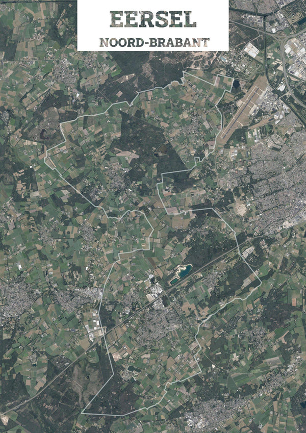 Luchtfoto van de gemeente Eersel