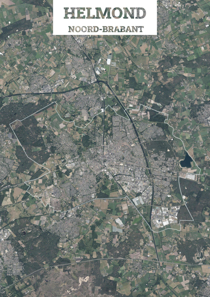 Luchtfoto van de gemeente Helmond