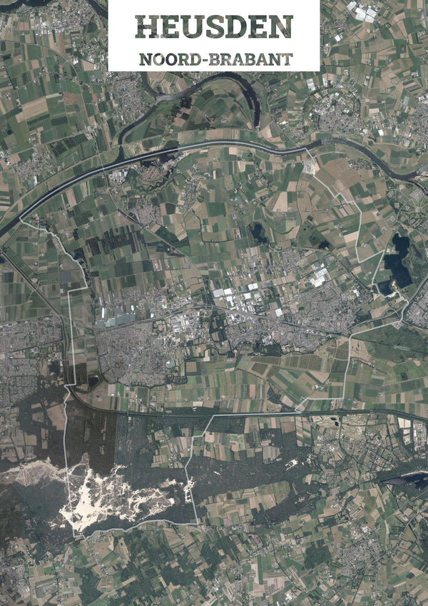 Luchtfoto van de gemeente Heusden