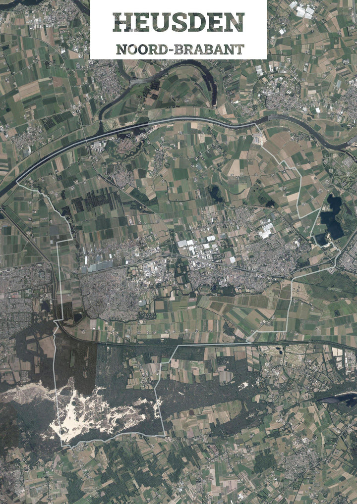 Luchtfoto van de gemeente Heusden