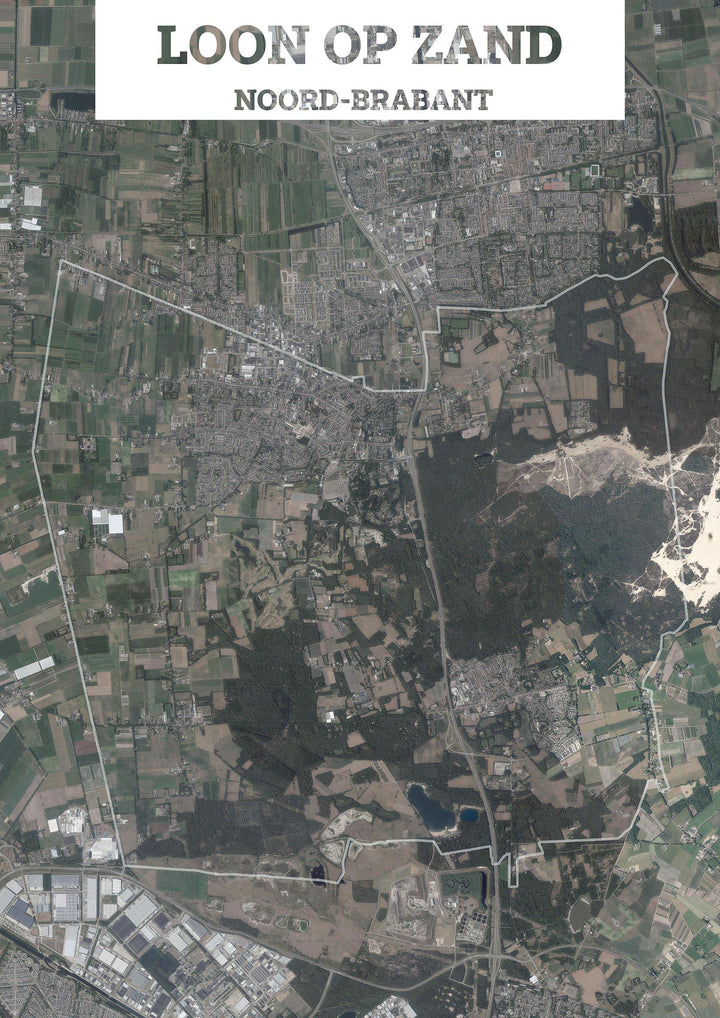 Luchtfoto van de gemeente Loon op Zand