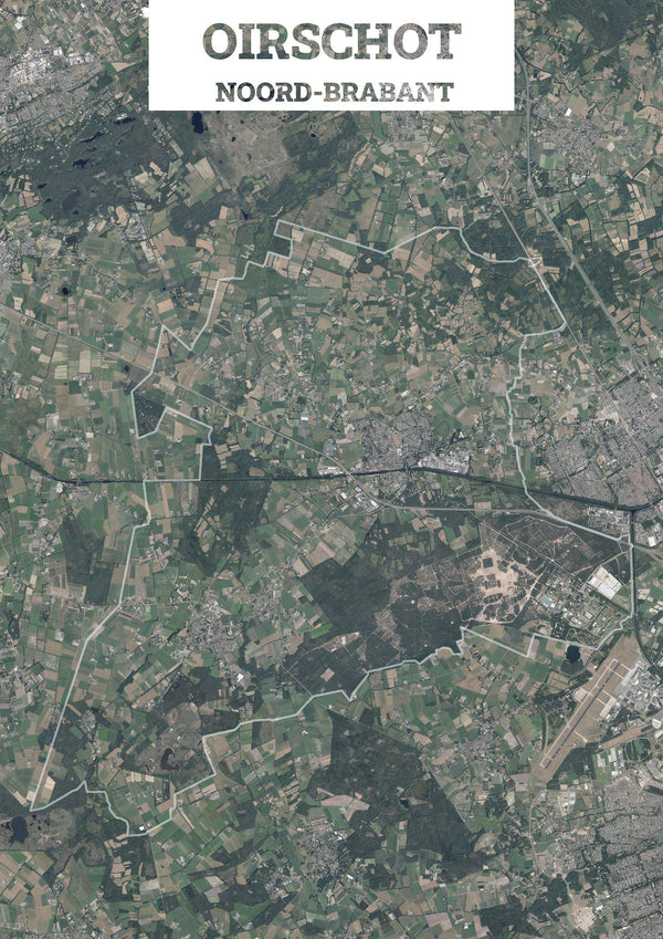 Luchtfoto van de gemeente Oirschot