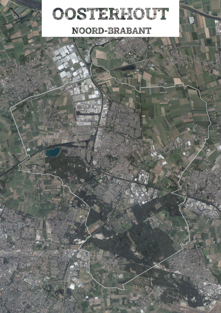 Luchtfoto van de gemeente Oosterhout