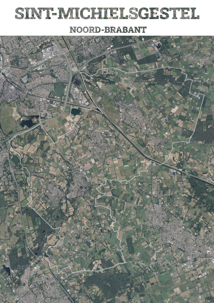 Luchtfoto van de gemeente Sint-Michielsgestel