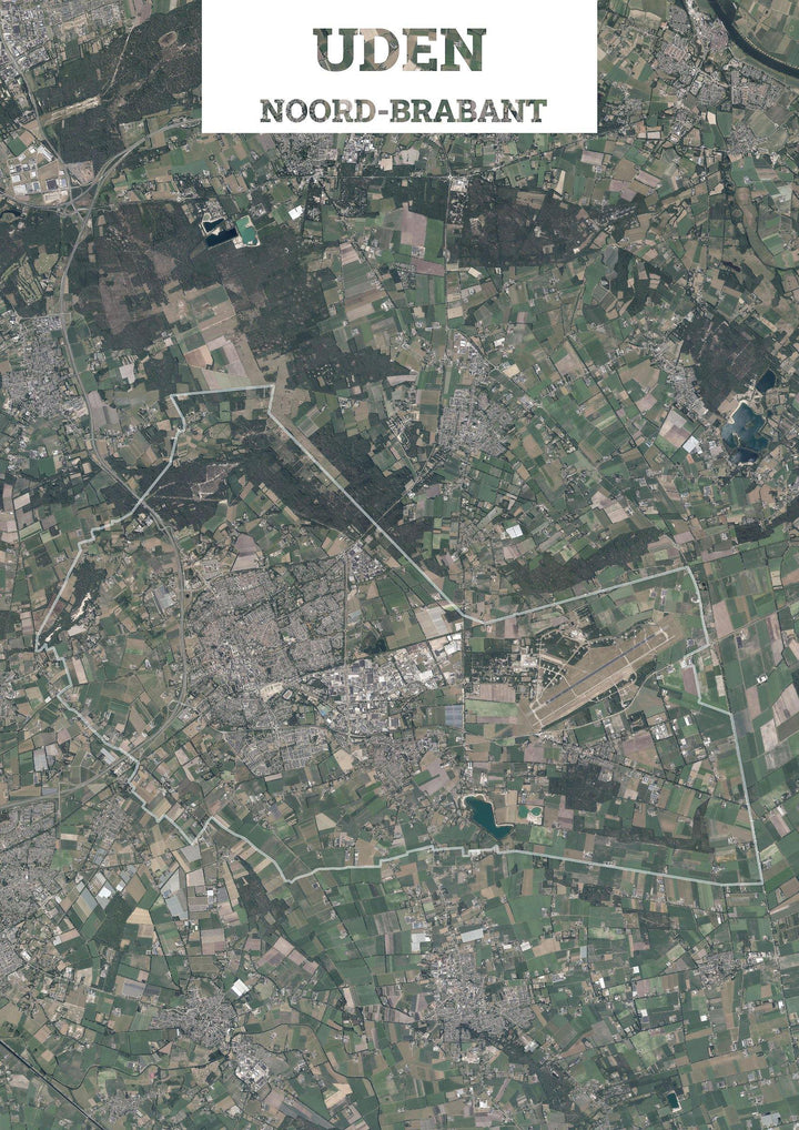 Luchtfoto van de gemeente Uden