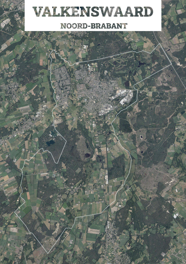 Luchtfoto van de gemeente Valkenswaard