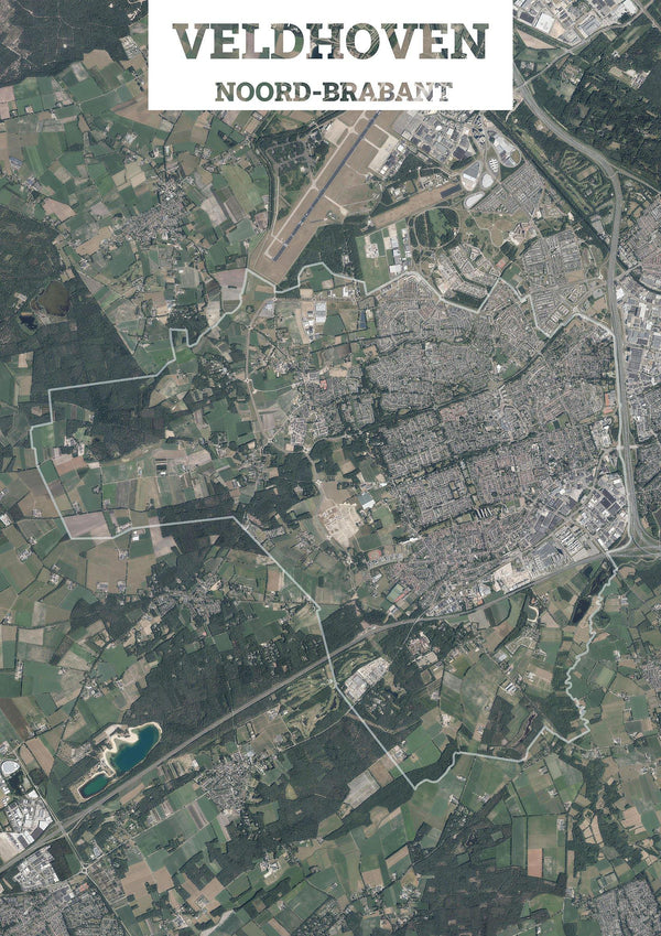 Luchtfoto van de gemeente Veldhoven
