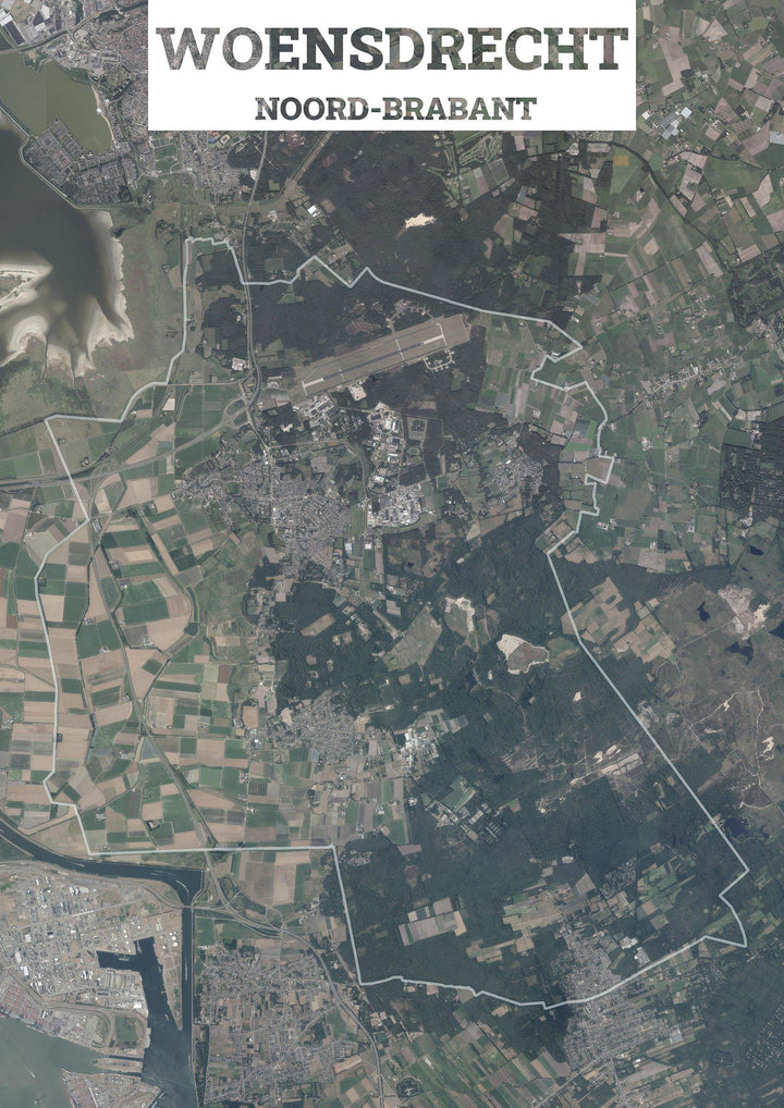 Luchtfoto van de gemeente Woensdrecht