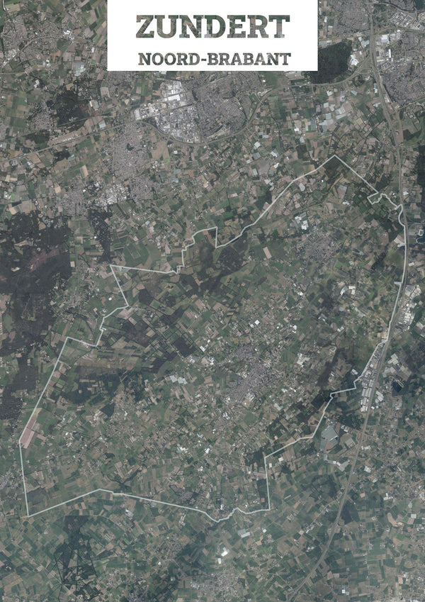 Luchtfoto van de gemeente Zundert