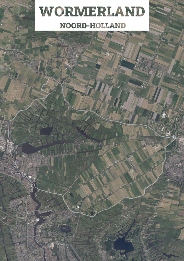 Luchtfoto van de gemeente Wormerland
