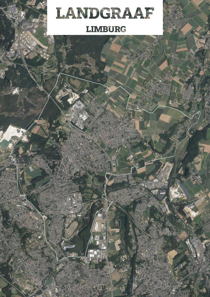 Luchtfoto van de gemeente Landgraaf