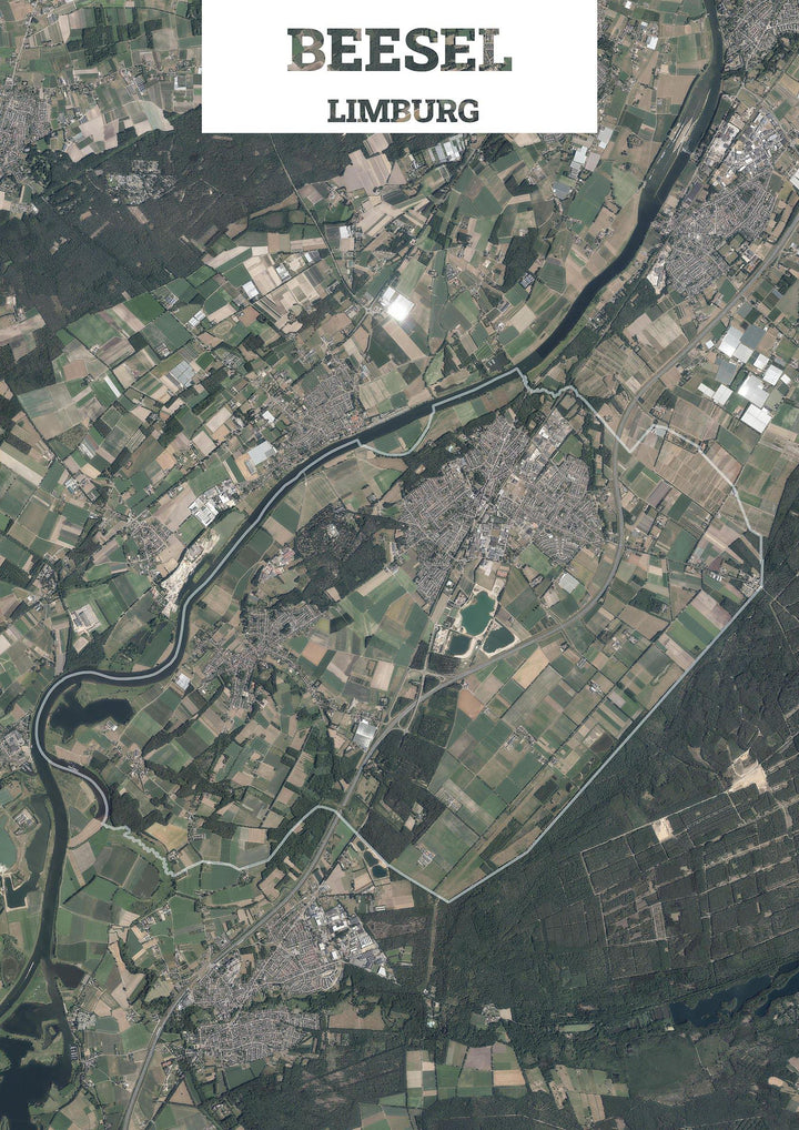 Luchtfoto van de gemeente Beesel