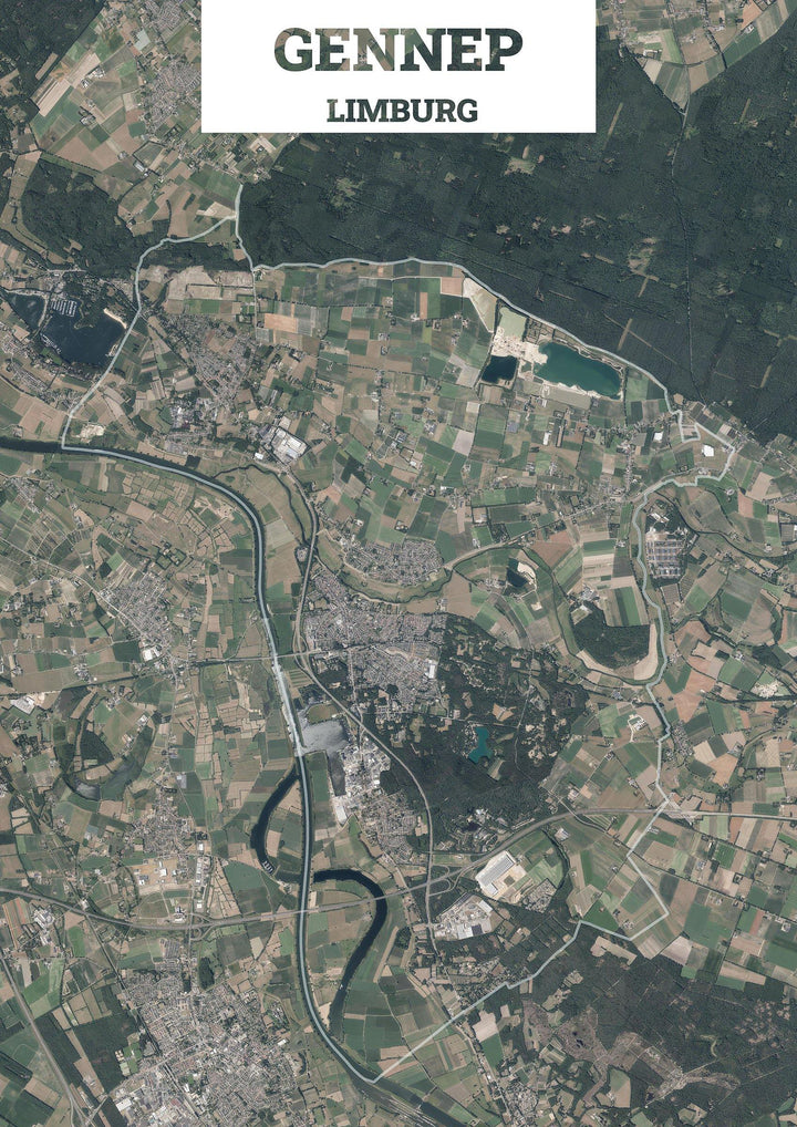 Luchtfoto van de gemeente Gennep