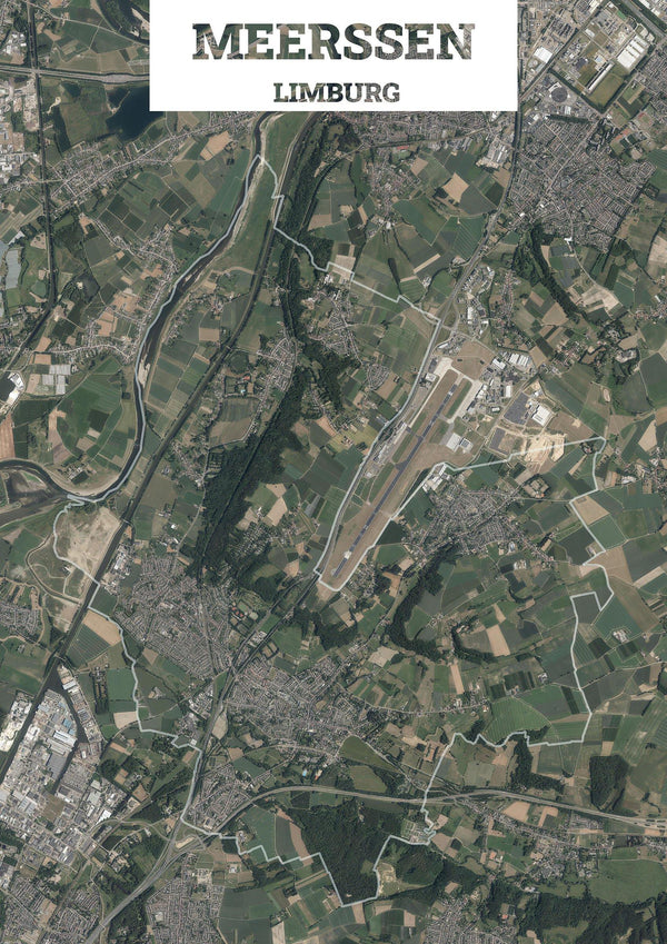 Luchtfoto van de gemeente Meerssen