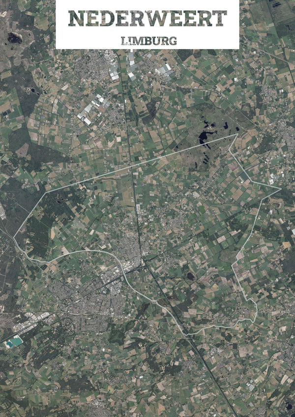 Luchtfoto van de gemeente Nederweert
