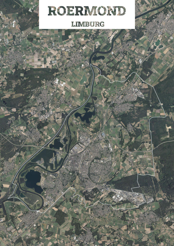 Luchtfoto van de gemeente Roermond