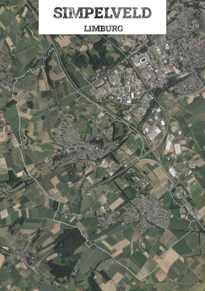 Luchtfoto van de gemeente Simpelveld