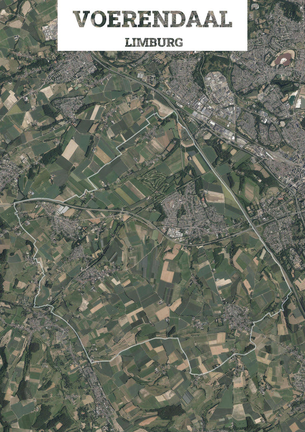 Luchtfoto van de gemeente Voerendaal
