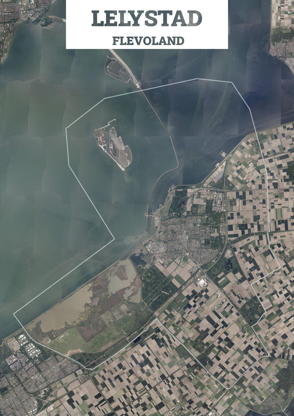 Luchtfoto van de gemeente Lelystad