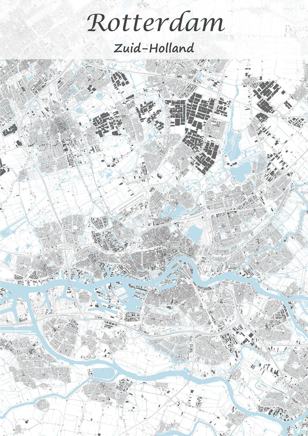 Stadskaart van Rotterdam