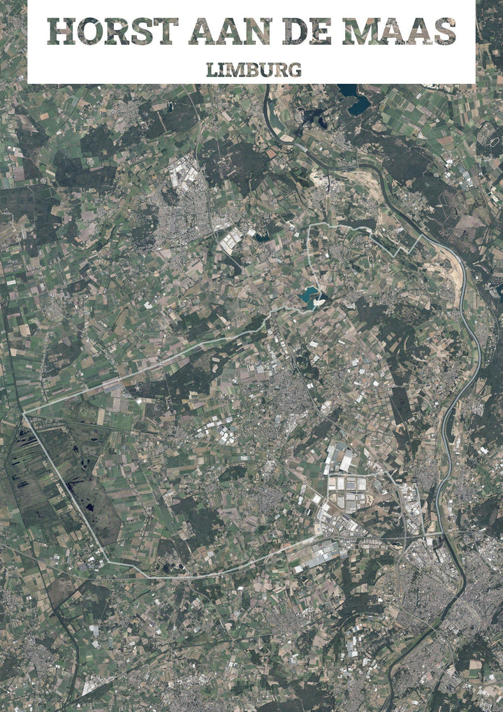 Luchtfoto van de gemeente Horst aan de Maas