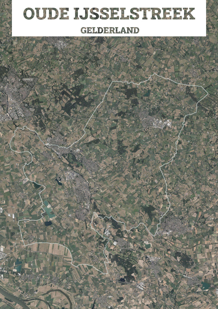 Luchtfoto van de gemeente Oude IJsselstreek