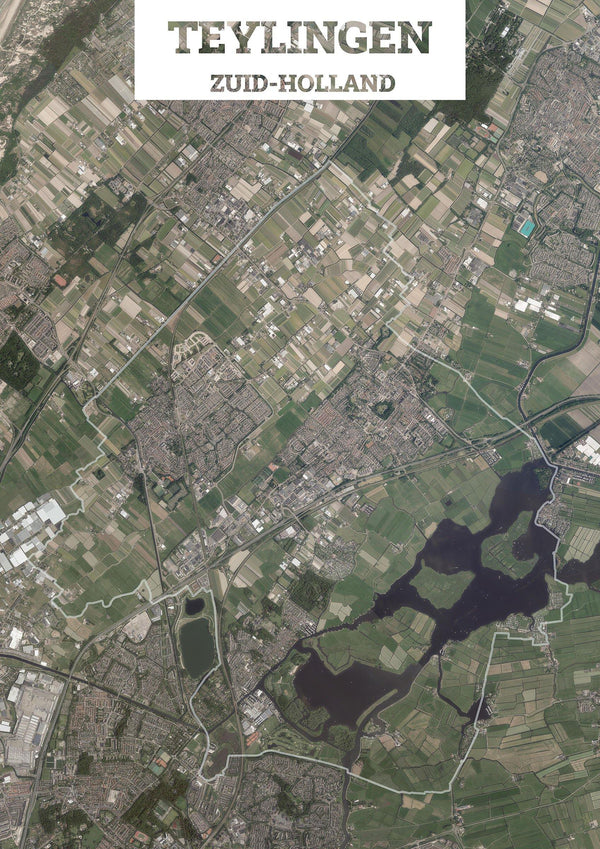 Luchtfoto van de gemeente Teylingen