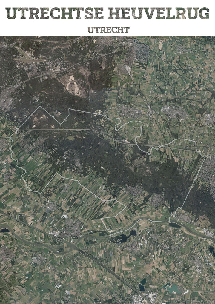 Luchtfoto van de gemeente Utrechtse Heuvelrug
