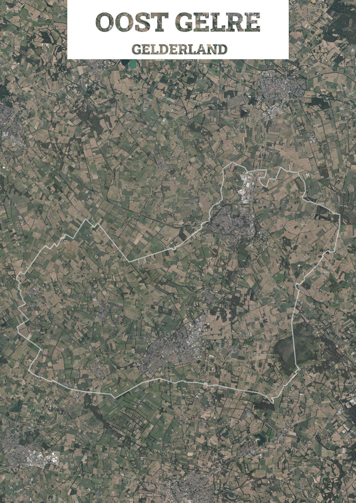 Luchtfoto van de gemeente Oost Gelre