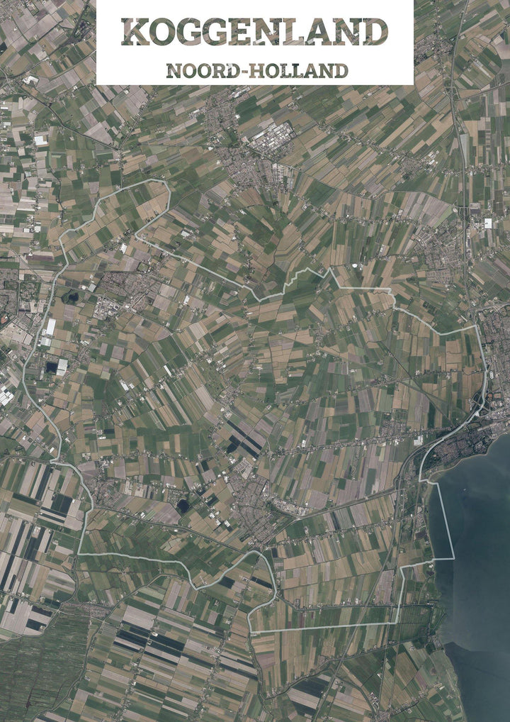 Luchtfoto van de gemeente Koggenland