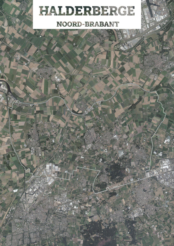 Luchtfoto van de gemeente Halderberge