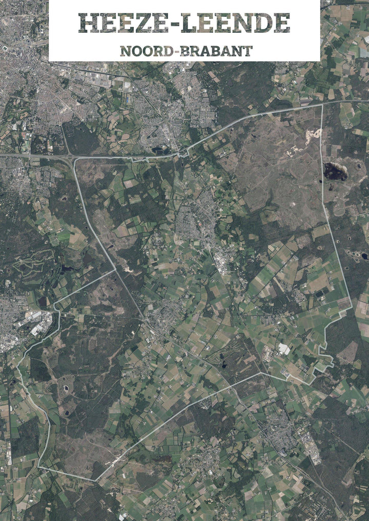Luchtfoto van de gemeente Heeze-Leende