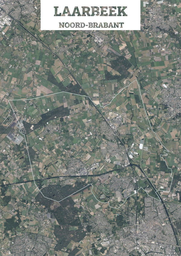 Luchtfoto van de gemeente Laarbeek