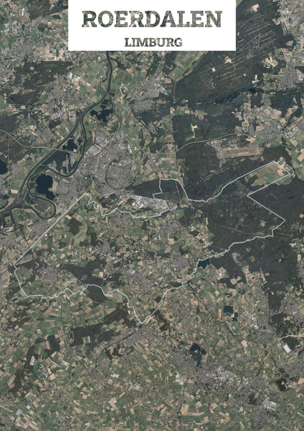 Luchtfoto van de gemeente Roerdalen