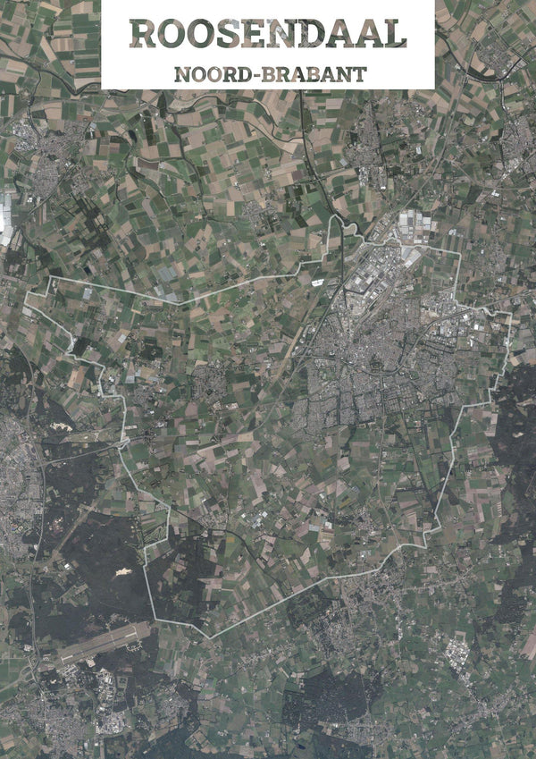 Luchtfoto van de gemeente Roosendaal