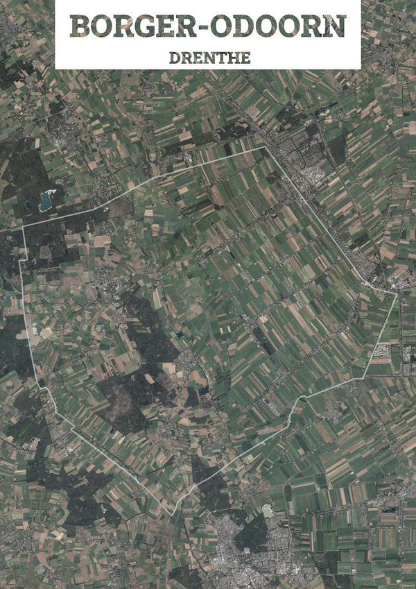Luchtfoto van de gemeente Borger-Odoorn