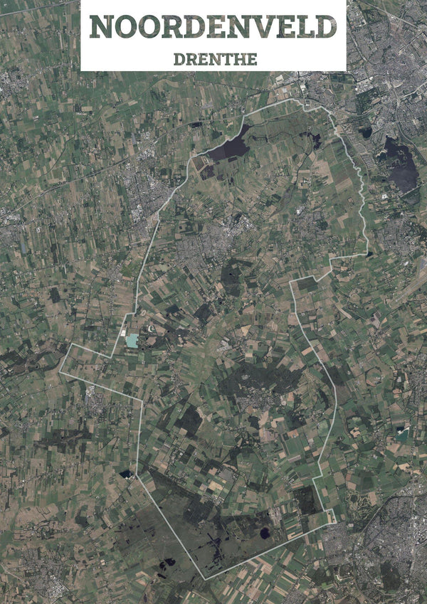 Luchtfoto van de gemeente Noordenveld