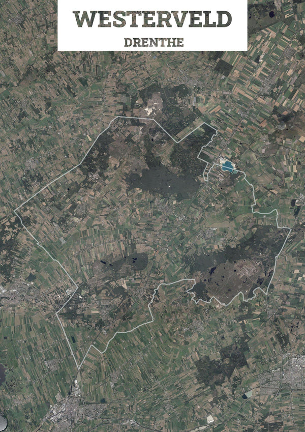 Luchtfoto van de gemeente Westerveld