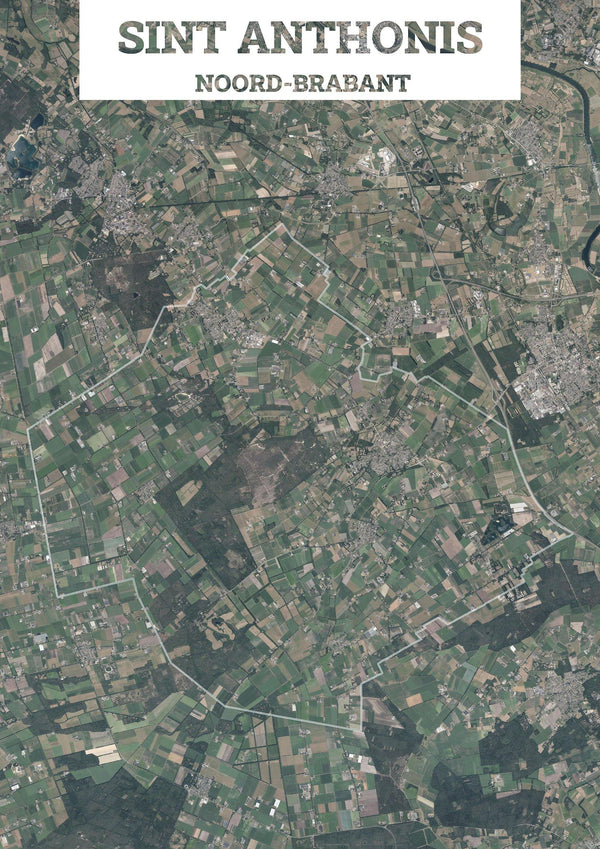 Luchtfoto van de gemeente Sint Anthonis