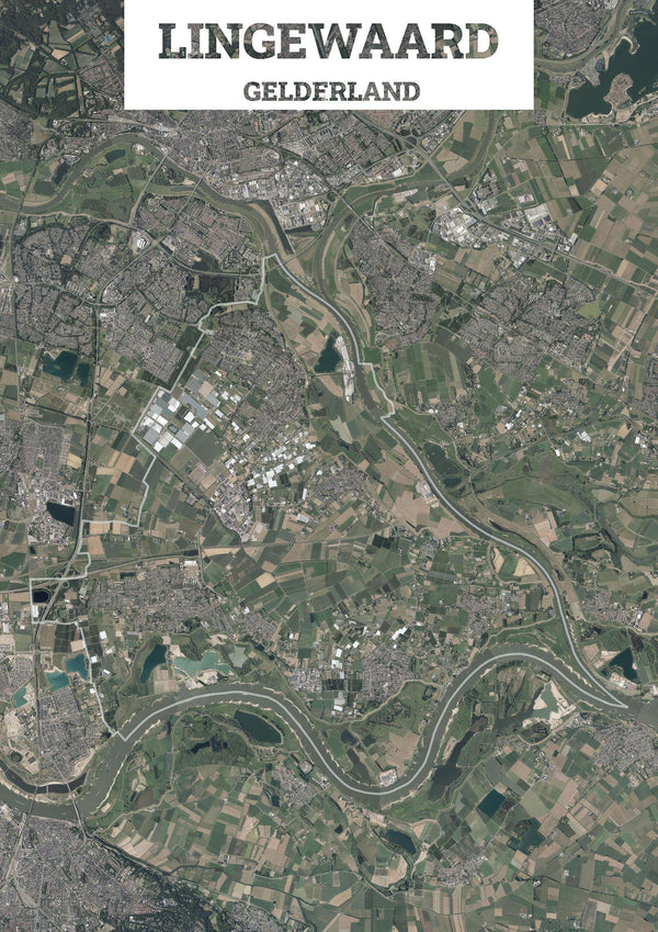 Luchtfoto van de gemeente Lingewaard