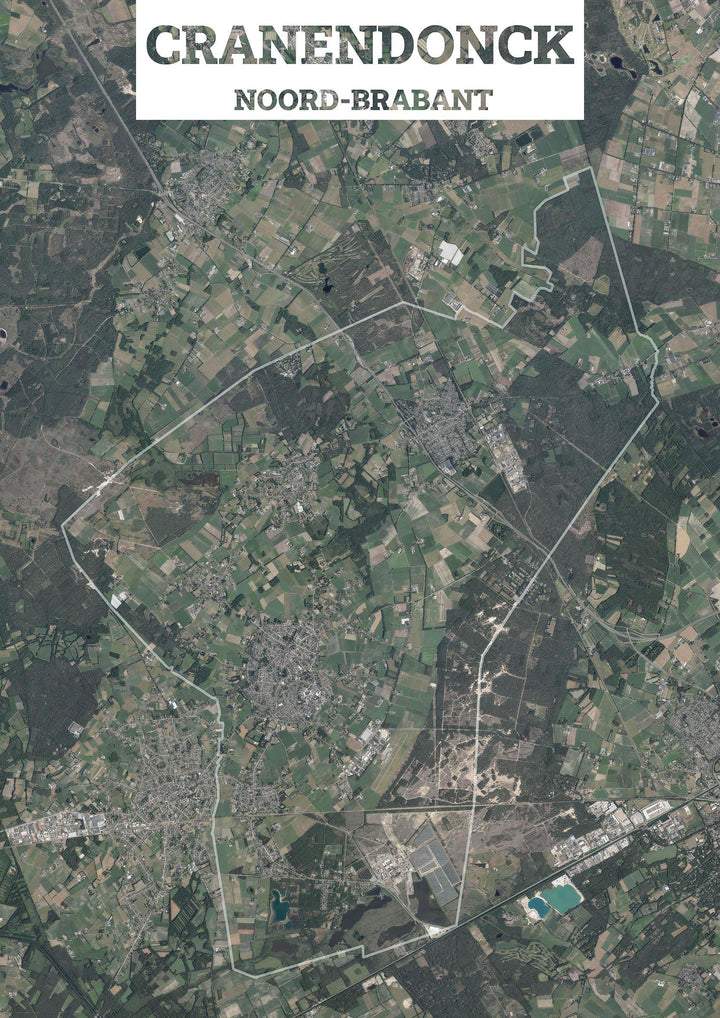 Luchtfoto van de gemeente Cranendonck